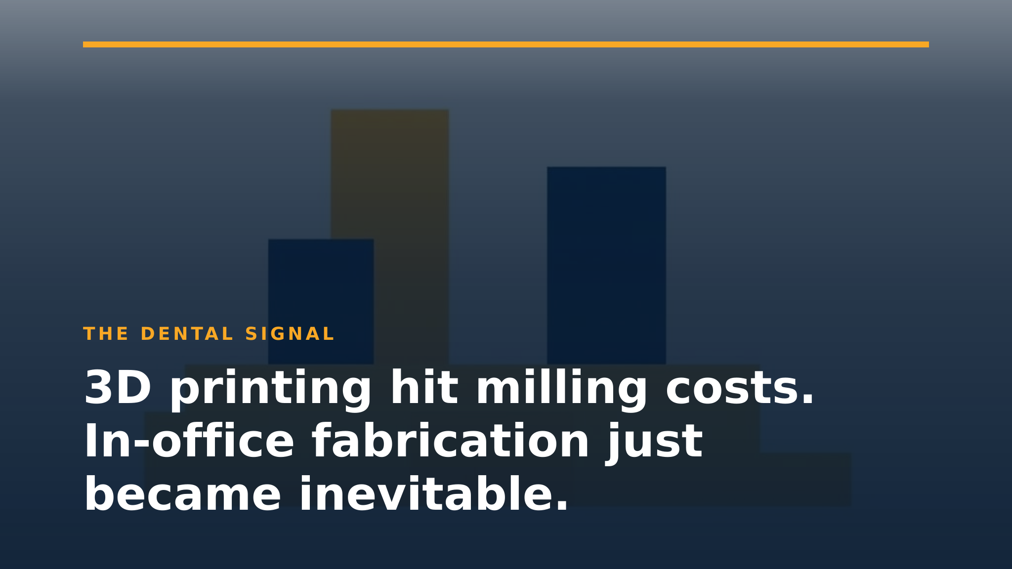 3D printing hit milling costs. In-office fabrication just became inevitable.