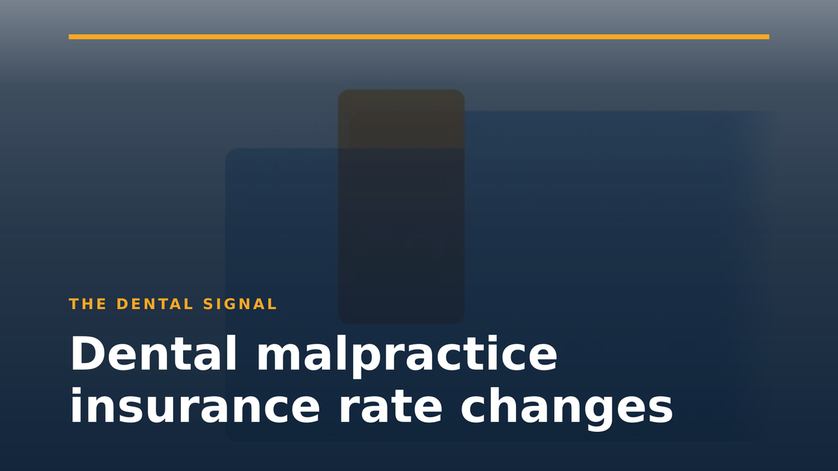 Dental malpractice insurance rate changes