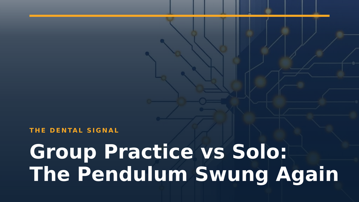 Group Practice vs Solo: The Pendulum Swung Again