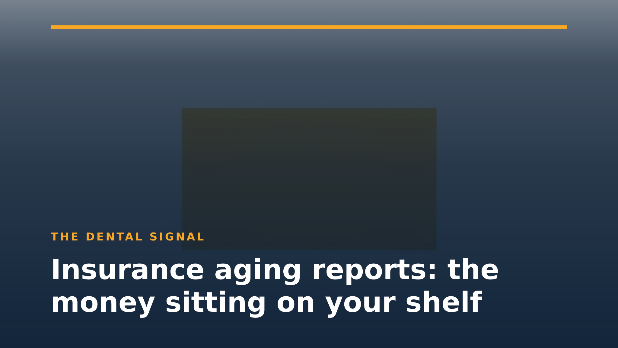 Insurance aging reports: the money sitting on your shelf