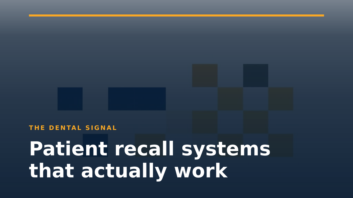 Patient recall systems that actually work