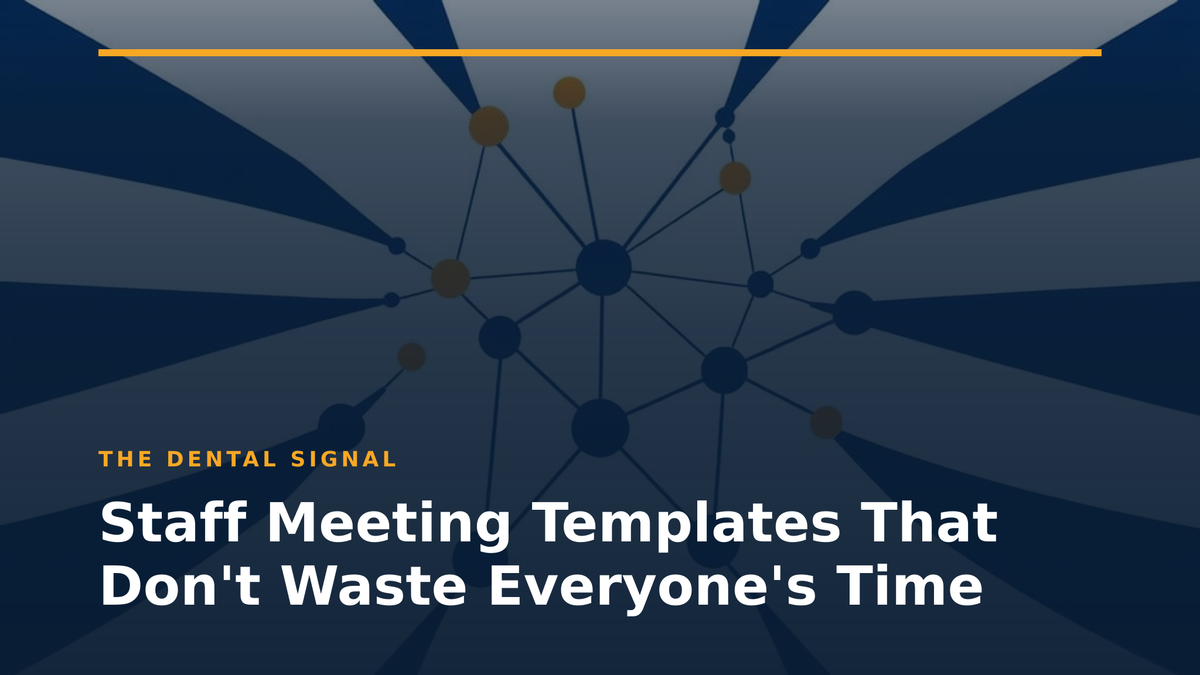 Staff Meeting Templates That Don't Waste Everyone's Time