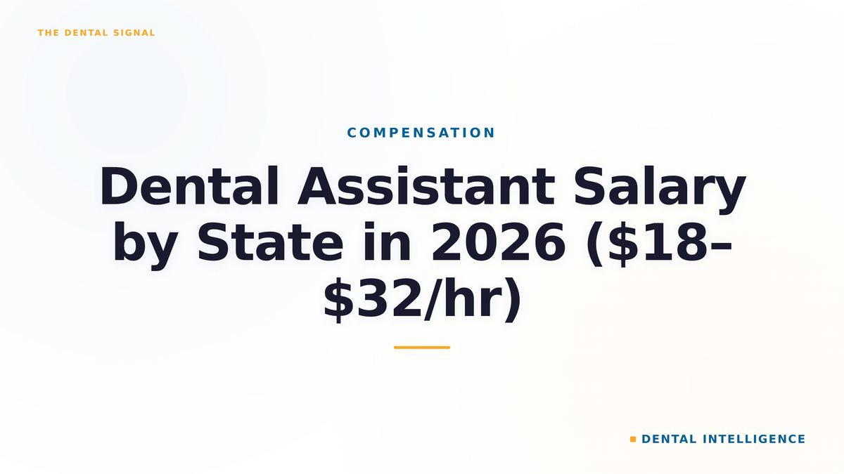 Dental Assistant Salary by State in 2026 ($18–$32/hr)