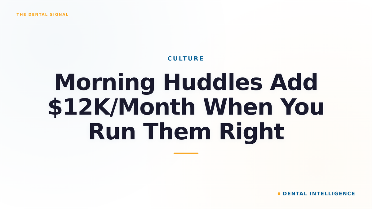 Morning Huddles Add $12K/Month When You Run Them Right