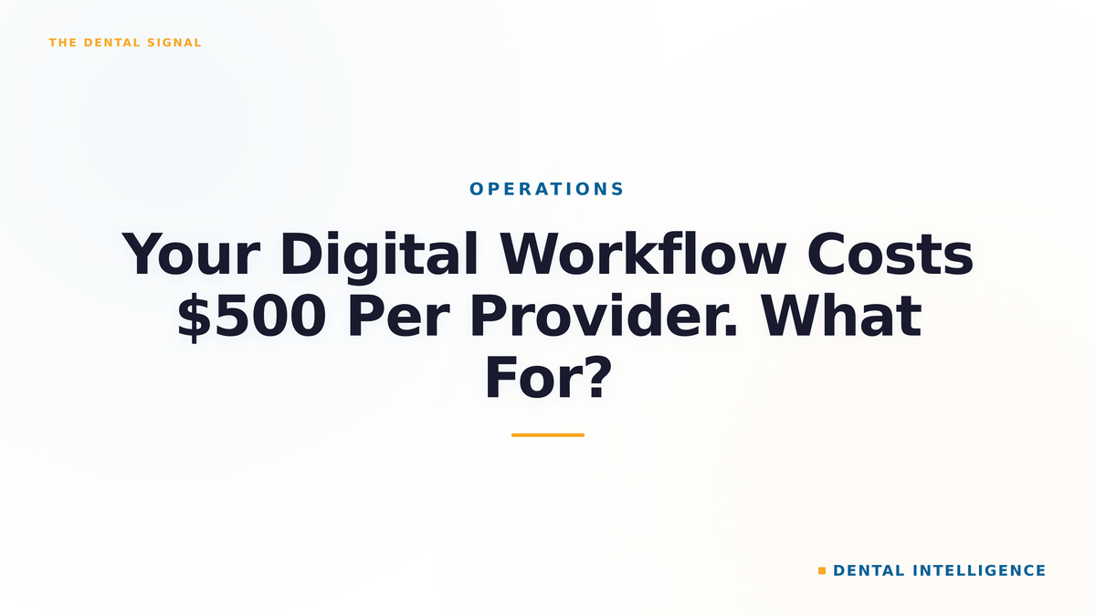 Your Digital Workflow Costs $500 Per Provider. What For?