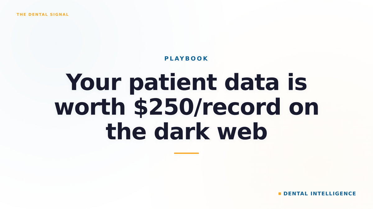 Your patient data is worth $250/record on the dark web