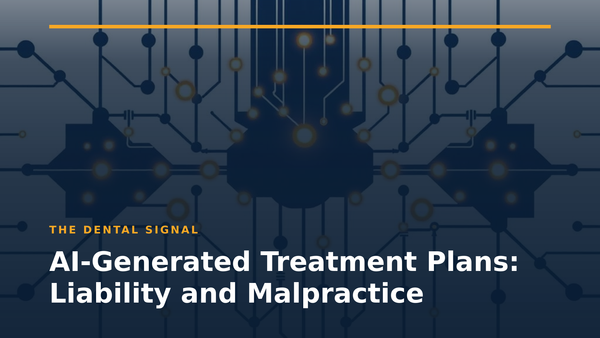AI-Generated Treatment Plans: Liability and Malpractice