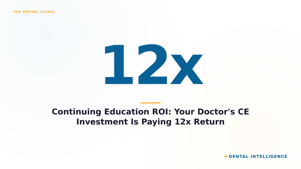 Continuing Education ROI: Your Doctor's CE Investment Is Paying 12x Return