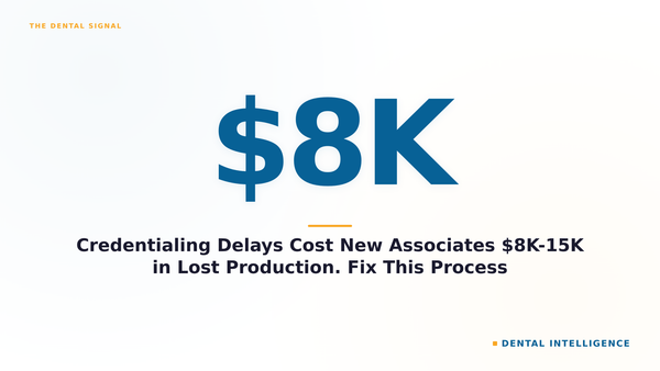 Credentialing Delays Cost New Associates $8K-15K in Lost Production. Fix This Process