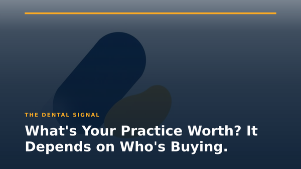 Office workspace representing dental practice valuation and M&A planning