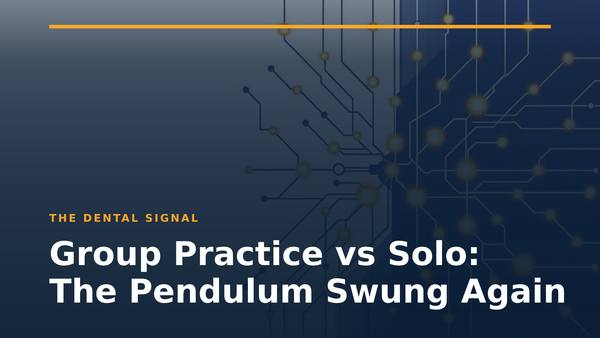 Group Practice vs Solo: The Pendulum Swung Again