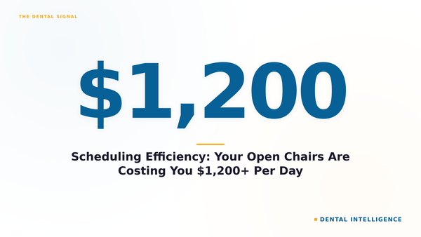 Scheduling Efficiency: Your Open Chairs Are Costing You $1,200+ Per Day