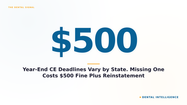 Year-End CE Deadlines Vary by State. Missing One Costs $500 Fine Plus Reinstatement