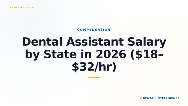 Dental Assistant Salary by State in 2026 ($18–$32/hr)