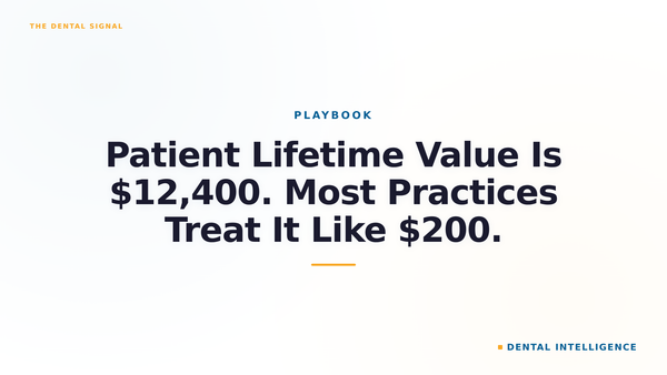 Patient Lifetime Value Is $12,400. Most Practices Treat It Like $200.