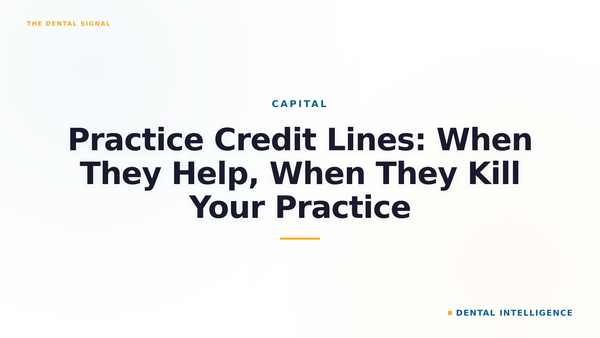 Practice Credit Lines: When They Help, When They Kill Your Practice