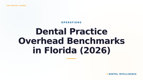 Dental Practice Overhead Benchmarks in Florida (2026)