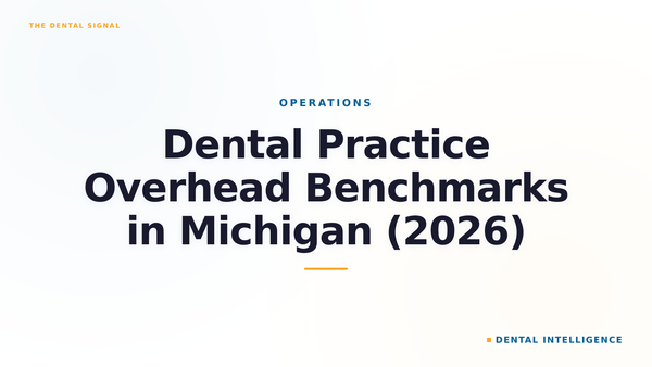 Dental Practice Overhead Benchmarks in Michigan (2026)