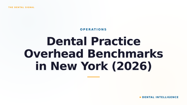 Dental Practice Overhead Benchmarks in New York (2026)