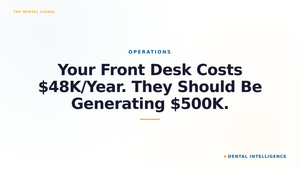 Your Front Desk Costs $48K/Year. They Should Be Generating $500K.
