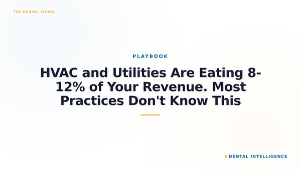 HVAC and Utilities Are Eating 8-12% of Your Revenue. Most Practices Don't Know This