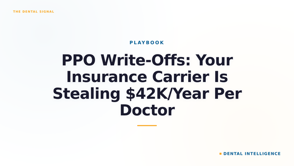 PPO Write-Offs: Your Insurance Carrier Is Stealing $42K/Year Per Doctor