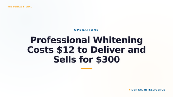 Professional Whitening Costs $12 to Deliver and Sells for $300
