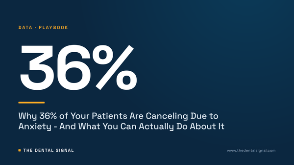 Why 36% of Your Patients Are Canceling Due to Anxiety - And What You Can Actually Do About It