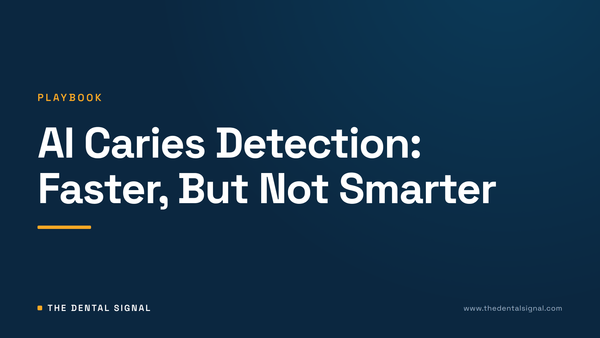 AI Caries Detection: Faster, But Not Smarter