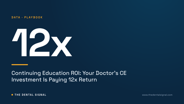 Continuing Education ROI: Your Doctor's CE Investment Is Paying 12x Return