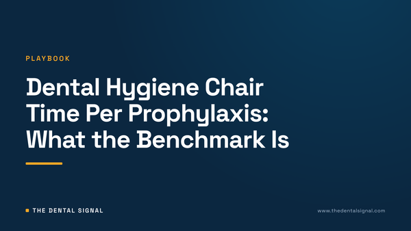 Dental Hygiene Chair Time Per Prophylaxis: What the Benchmark Is