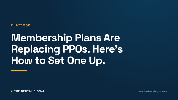 Healthcare and dental practice representing membership plan implementation