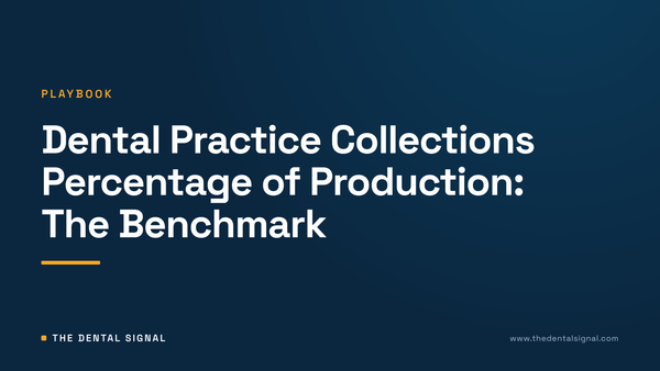 Dental Practice Collections Percentage of Production: The Benchmark