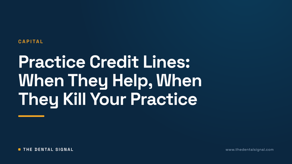 Practice Credit Lines: When They Help, When They Kill Your Practice