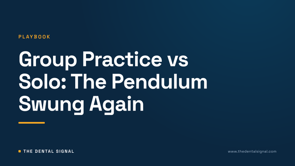 Group Practice vs Solo: The Pendulum Swung Again