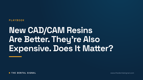 New CAD/CAM Resins Are Better. They're Also Expensive. Does It Matter?