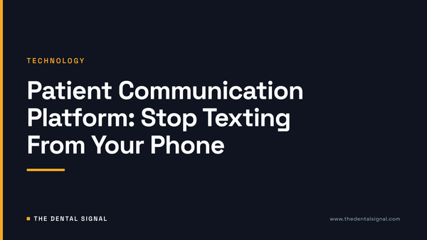 Patient Communication Platform: Stop Texting From Your Phone