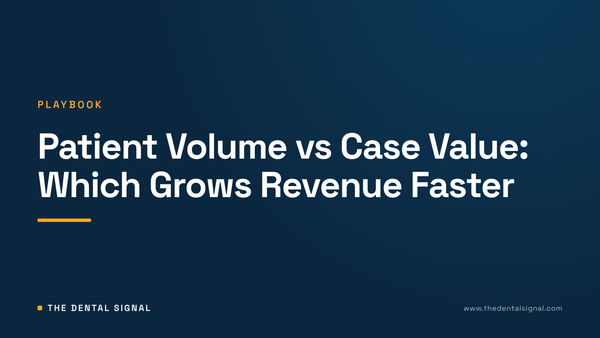 Patient Volume vs Case Value: Which Grows Revenue Faster