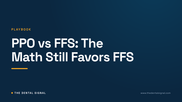 PPO vs FFS: The Math Still Favors FFS