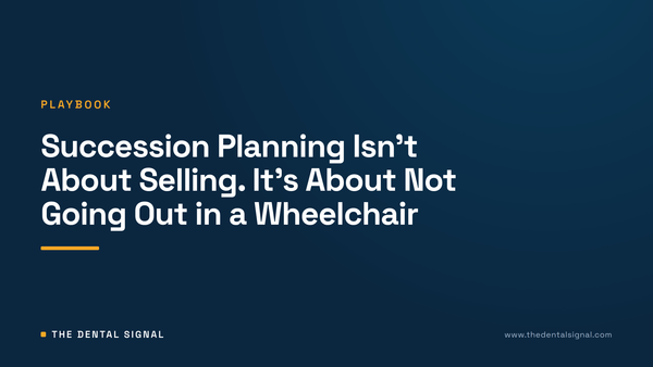 Succession Planning Isn't About Selling. It's About Not Going Out in a Wheelchair