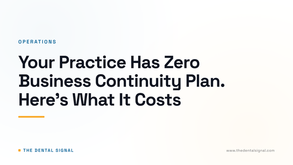 Your Practice Has Zero Business Continuity Plan. Here's What It Costs