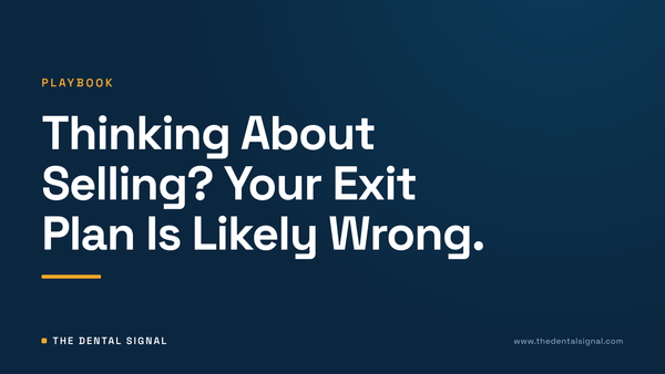 Thinking About Selling? Your Exit Plan Is Likely Wrong.