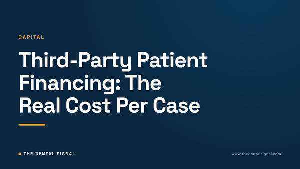 Third-Party Patient Financing: The Real Cost Per Case